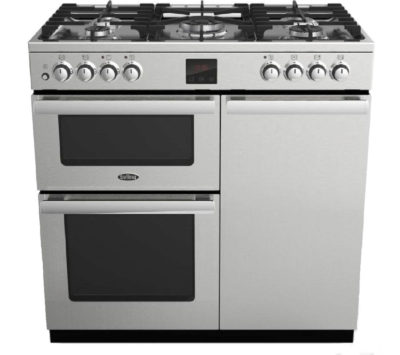 BELLING  Gourmet 90G Professional Gas Range Cooker - Stainless Steel